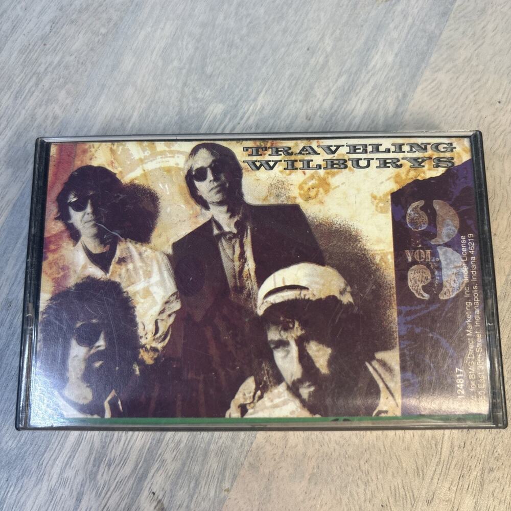 Traveling Wilburys Vol 1 Cassette Tape 1988 Dylan Petty Harrison Orbison